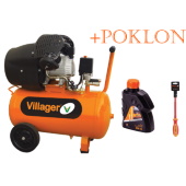 Villager kompresor za vazduh VAT VE 50 L + POKLON ulje za vazdušne komprsore i Villager krstasti odvijač